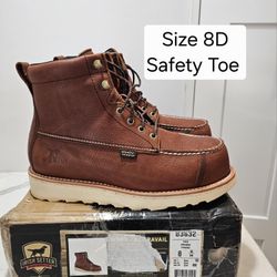 Red Wings Irish Setter Safety Toe Work Boots Size 8