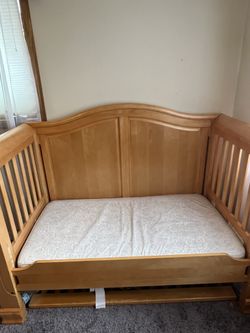Nursery Crib, Chest, And Dresser/cChanging Table