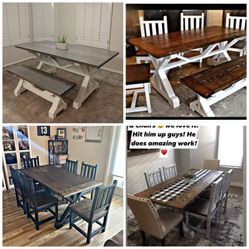 🔥 Beautiful Dining Sets❗️100% Solid wood