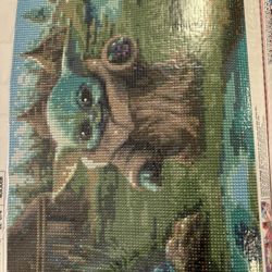 Baby Yoda And Mountains 
