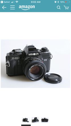 Minolta X-700 35 mm film SLR + Md 50mm 1:2 Manual focus Lenape