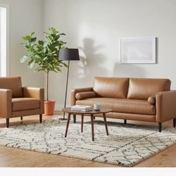 Leather Modern couch