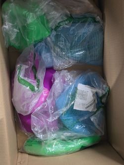 lot of inflatable balls