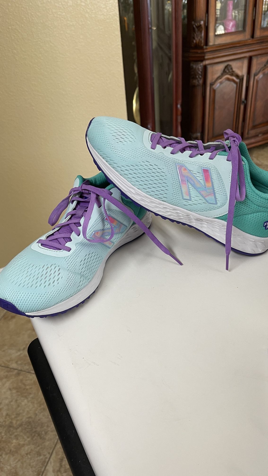 New Balance Fresh Foam Arishi V2 Blue Athletic Shoes Kids Size US 7 GPARITR2