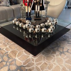 Modern Coffe Table Wood And Glass