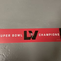 Super Bowl 55 - Tampa Bay Buccaneers Sign