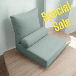 1 Pc 23x24x6 Deep Seat Cushion Insert Bolster Complete Set AD 002 | Cushion + Covers Combo | Knife Edge Style Seat Cushion