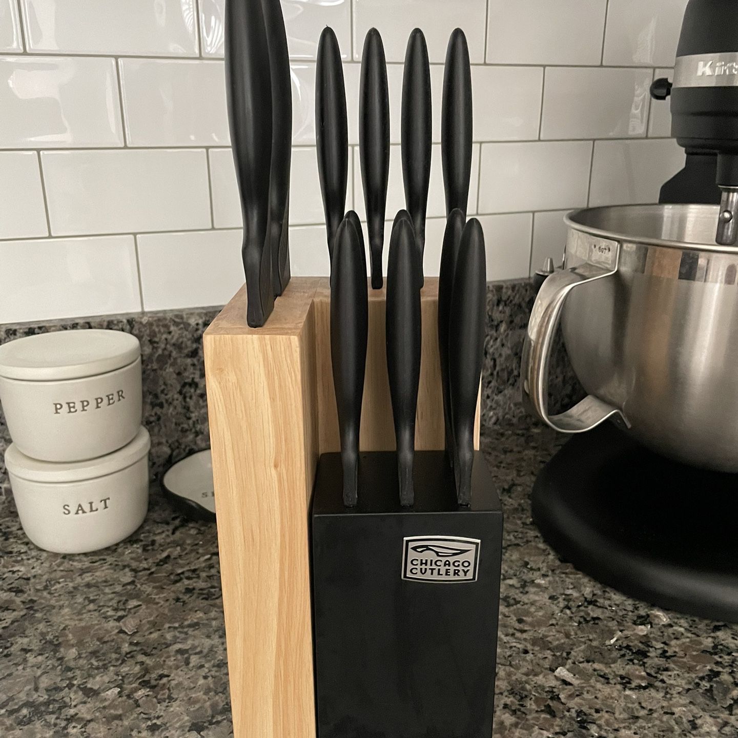 Chicago Cutlery ProHold Coated 14 pc Block Set - Stainless Steel