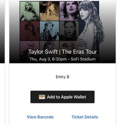 Taylor Swift 8/3/23