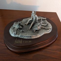 Pewter Sculpture Don Polland Signed 