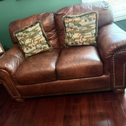 Leather Loveseat