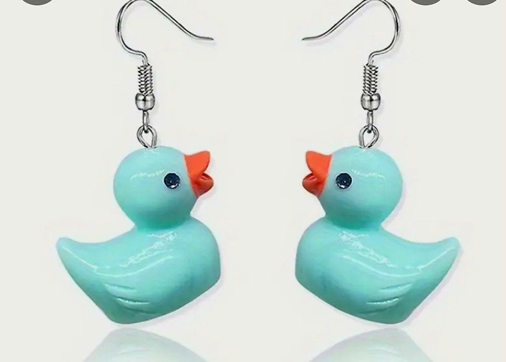 BLUE DUCKIE EARRINGS