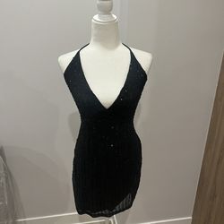 Anthropologie by Willow & Clay Sequins Cocktail Dress Sz M!
