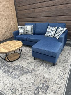 Blue Reversible Sectional