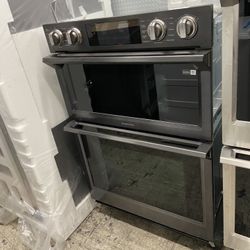 Samsung Black Stainless 30” Microwave Oven Combo Smart 