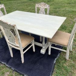 Modern White Converted Dining Table 