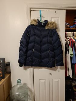 NAUTICA DOWN COAT WITH FUR HOOD