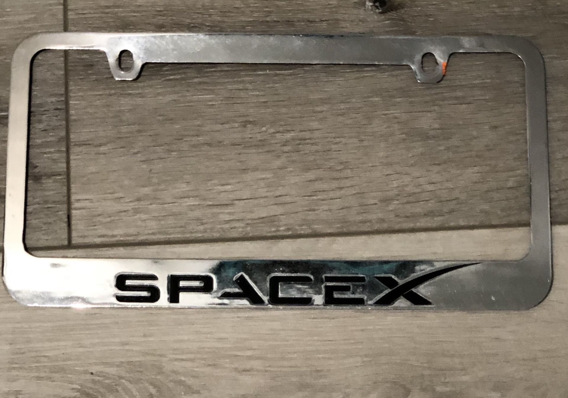 SpaceX license plate cover