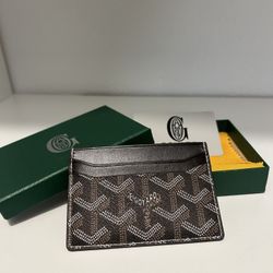 Brown Goyard Card Holder 