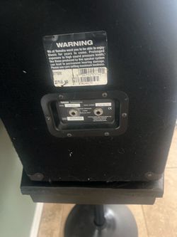Two Yamaha speakers