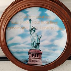 Statue Of Liberty Framed Plate