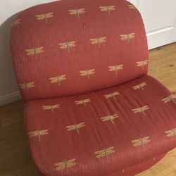 Red Swivel Chair 