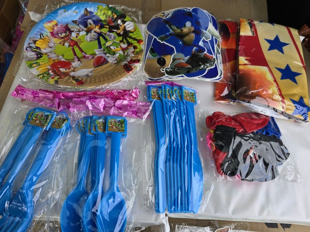New Sonic And Friends Party Pack