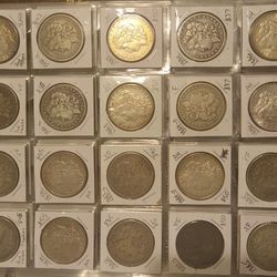 Morgan Silver Dollars 80+   90% Silver Coins