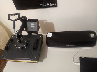 5 AND 1 HEAT PRESS MACHINE & CRICUT EXPLORER AIR 2 MACHINE