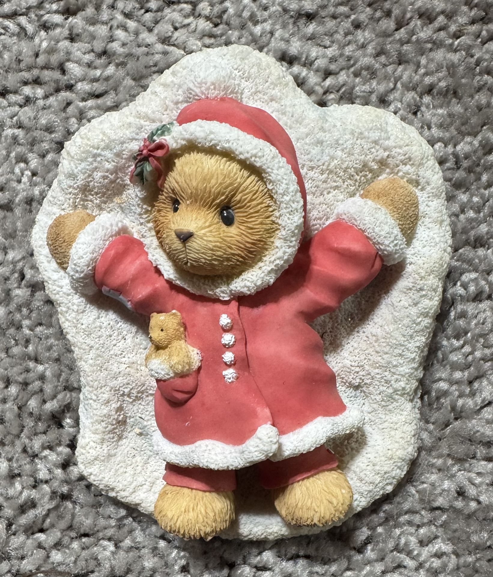 Cherished Teddy’s snow, angel