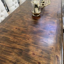Rectangular Wood Dining Table 