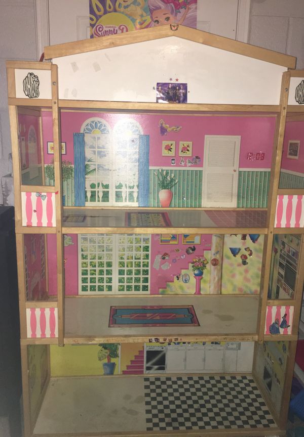 Wooden Barbie doll house 80 OBO for Sale in Whittier, CA OfferUp