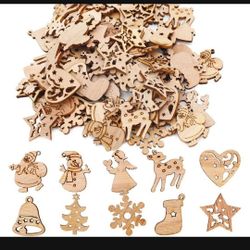 140 Wooden Christmas Decorations