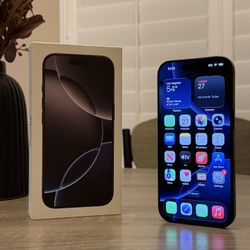 Apple iPhone 16 Pro Black Titanium 256GB UNLOCKED PRICE IS FIRM 