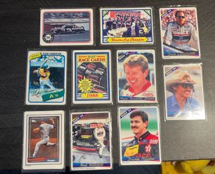 NASCAR Baseball Porcelain Cards Richard Petty Dale Earnhardt Rickey Henderson Nolan Ryan