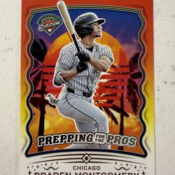 Braden Montgomery 2025 Panini Prospect Edition Prepping for the Pros White Sox RC Rookie