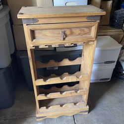 Bottle Rack Solid Wood 