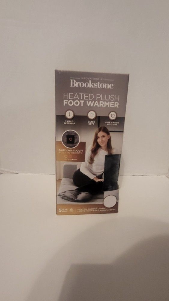 Brookstone Heated Plush Foot Warmer