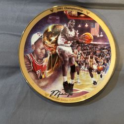 Michael Jordan 1991 Collection Plate Championship