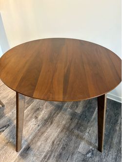 Wood table 4 chairs