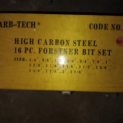 16 Piece Forstner Wood Bit Set.