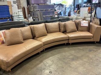 New Real leather couch From Costco, retail price $5399
