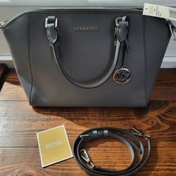 Michael Kors Grey Handbag With Strap
