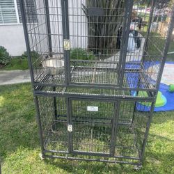 Double Stacked Dog Cage Kennel