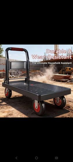 One-Step Industrial Folding Platform Truck