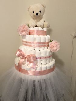 Girl diaper cake