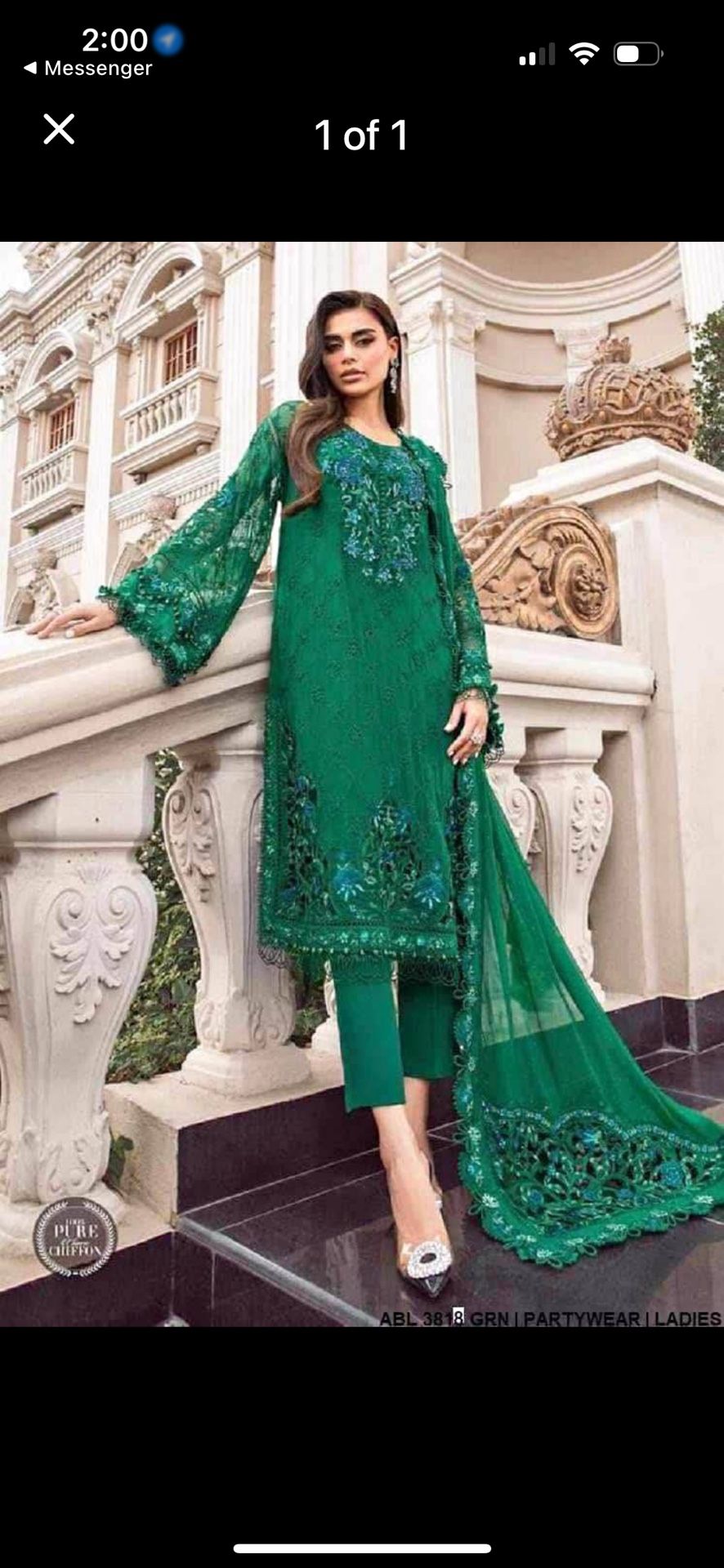 Maria B Original Green Dress