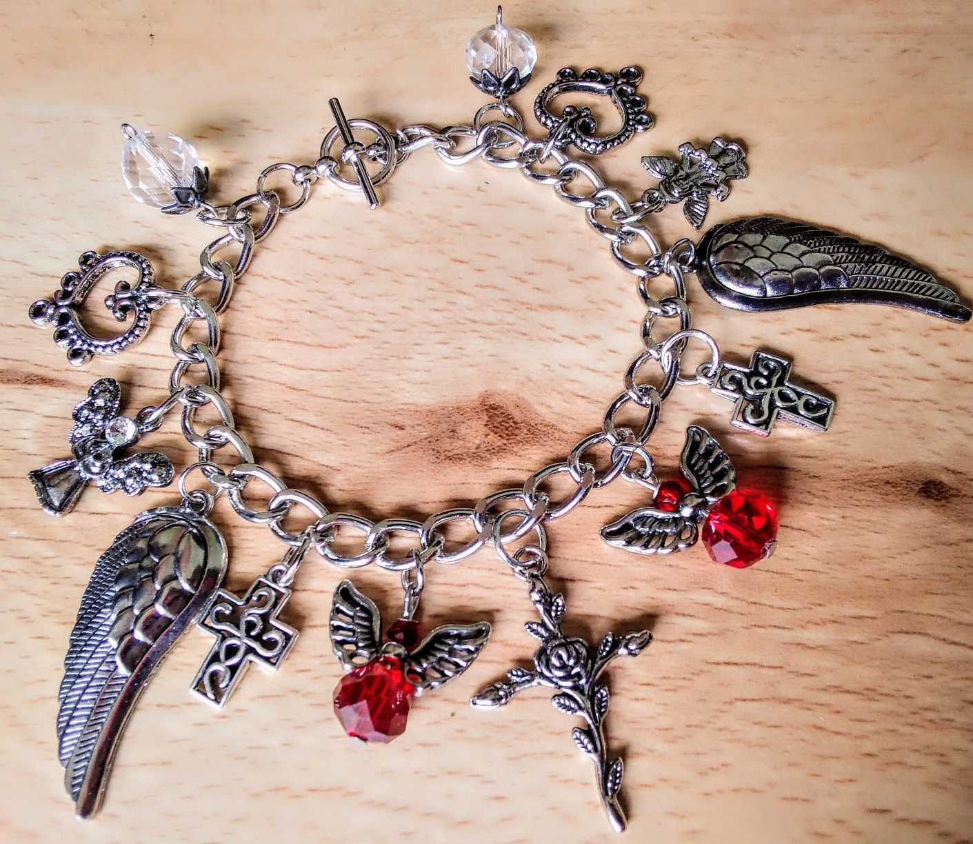 Angel theme charm bracelet for sale