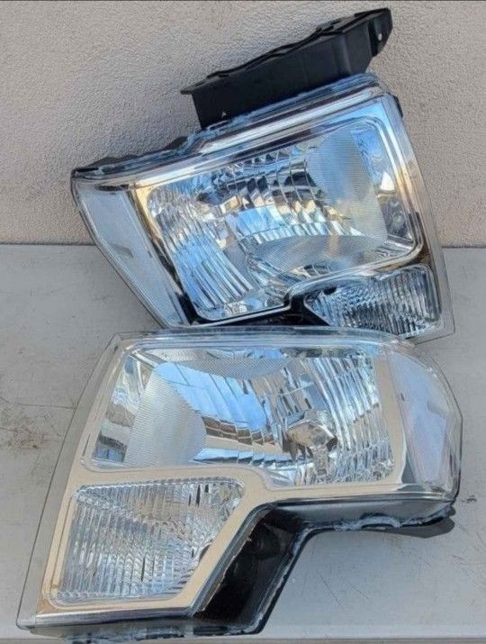 09-14 Ford F150 Headlights Luces Micas Calaveras Faros Faroles Focos Headlamps 