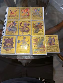 Gold rare pokemon cards